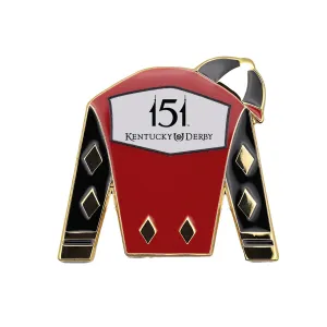 151st Kentucky Derby Lapel Pin - Jockey Silks