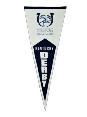 2017 Kentucky Derby Churchill Downs Horse Racing Traditions Wool Pennant