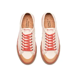 Off-White and Red Buddy x CC Hemp Designer Sneakers