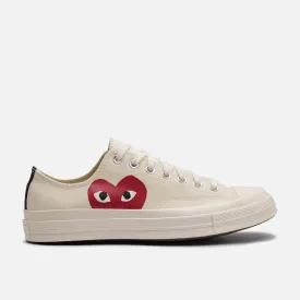 CDG PLAY X CONVERSE CHUCK TAYLOR ALL STAR '70 OX - WHITE