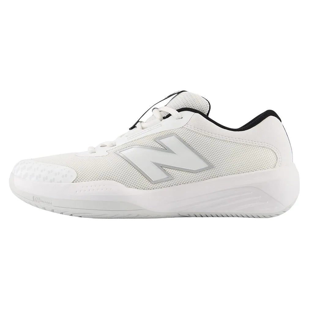 Juniors 996v6 Tennis Shoes White and Black