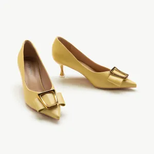 Metal Tie Pumps (Olivia) Yellow