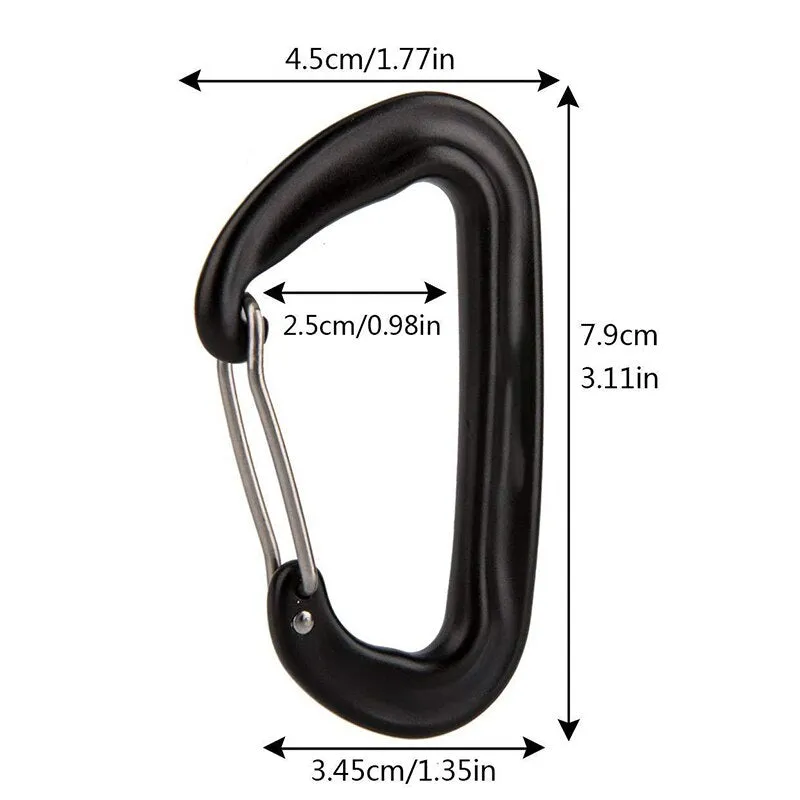 Professional Climbing Carabiner D Shape