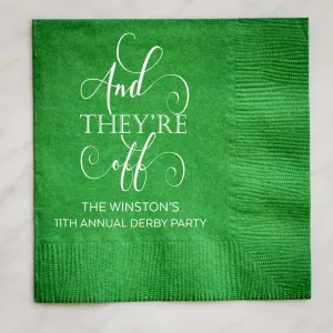 "They're Off!" Derby Party Napkins