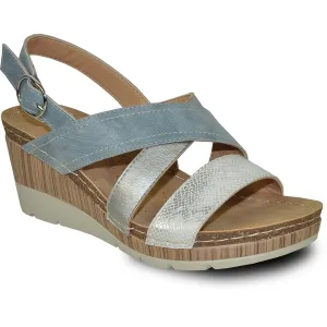 VANGELO Women Sandal REESE Wedge Sandal Blue